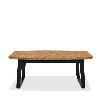 Emerson Rustic Oak & Peppercorn Coffee Table