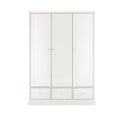 Ashby White Triple Wardrobe