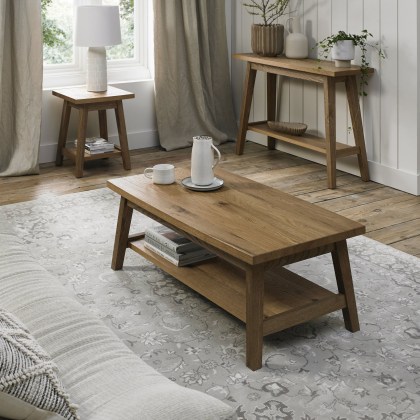 Camden Rustic Oak Coffee Table