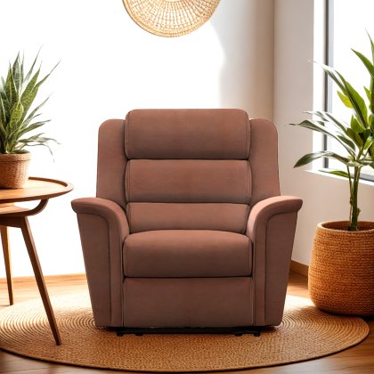 Colorado Power Recliner Armchair with USB Port Leather Colorado Power Recliner Armchair with USB Port Leather