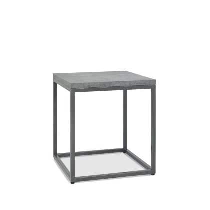 Renzo Zinc Dark Grey Side Table