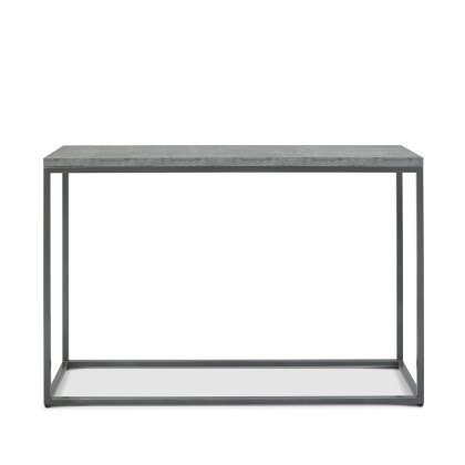 Renzo Zinc Dark Grey Console Table