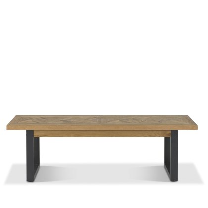 Indus Rustic Oak Bench