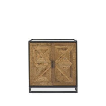 Indus Rustic Oak Drinks Cabinet