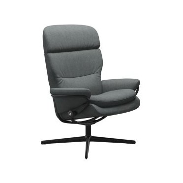 Rome Chair with Adjustable Headrest in Fabric, Urban Cross Base Rome Chair with Adjustable Headrest in Fabric, Urban Cross Base