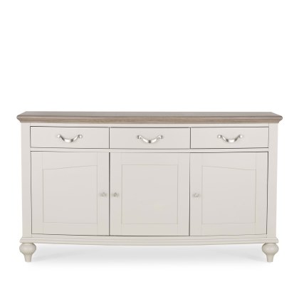 Montreux Washed Oak and Soft Grey Wide Sideboard