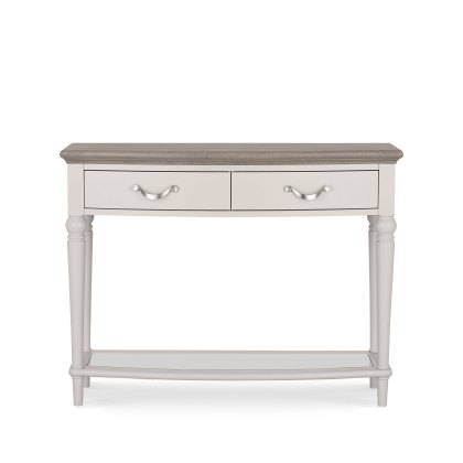 Montreux Washed Oak and Soft Grey Console Table