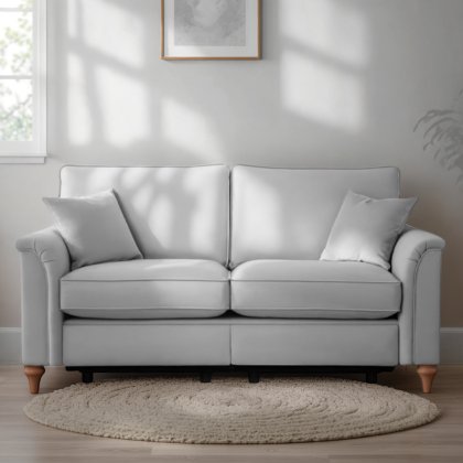 Rowan Large 2 Seater Sofa with Double Powered Footrest (2 x Self Seamed Scatters) in Fabric Rowan Large 2 Seater Sofa with Double Powered Footrest (2 x Self Seamed Scatters) in Fabric
