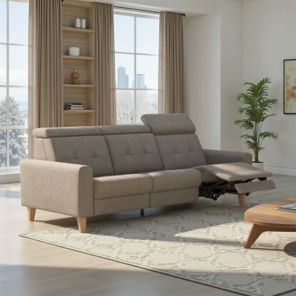 Stressless Anna A1 3 Seater Sofa 3 Power Recliner in Fabric Stressless Anna A1 3 Seater Sofa 3 Power Recliner in Fabric