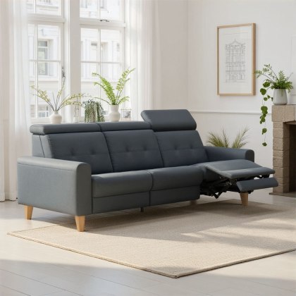 Stressless Anna A1 3 Seater Sofa 3 Power Recliner in Leather Stressless Anna A1 3 Seater Sofa 3 Power Recliner in Leather