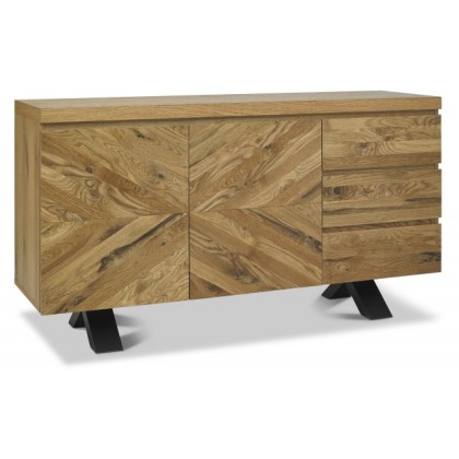 Ellipse Rustic Oak Wide Sideboard