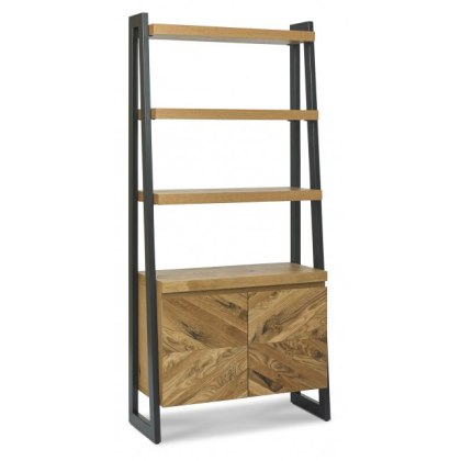 Ellipse Rustic Oak Open Display Unit