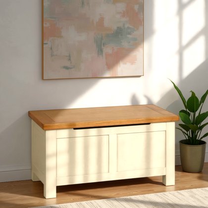 Arundel Ivory Blanket Box Arundel Ivory Blanket Box