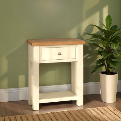 Arundel Ivory Small Console With 1 Draw and Shelf Arundel Ivory Small Console With 1 Draw and Shelf