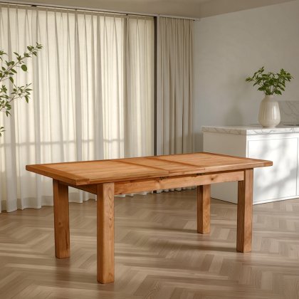 Arundel Light Oak Dining Table With 1 Extension 120-153 X 80 Arundel Light Oak Dining Table With 1 Extension 120-153 X 80