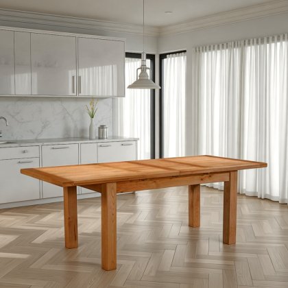 Arundel Light Oak Dining Table With 2 Extensions 132-198 X 90 Arundel Light Oak Dining Table With 2 Extensions 132-198 X 90