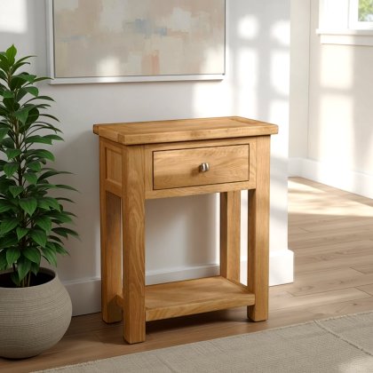 Arundel Light Oak Small Console Table Arundel Light Oak Small Console Table
