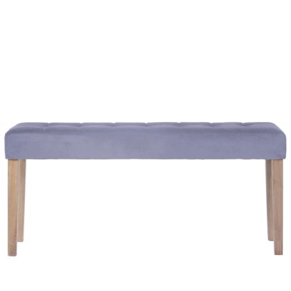 Balmoral Ashbury Medium Velvet Dining Bench 104Cm In Graphite