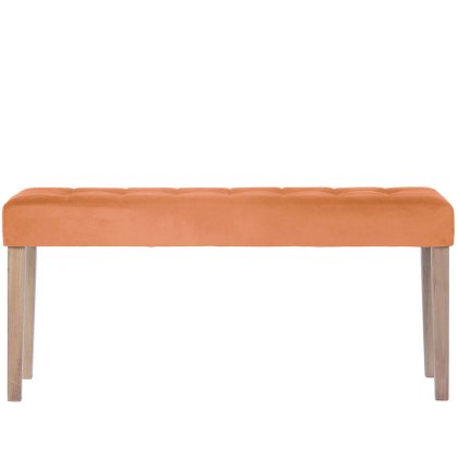 Balmoral Ashbury Medium Velvet Dining Bench 104Cm In Sunset