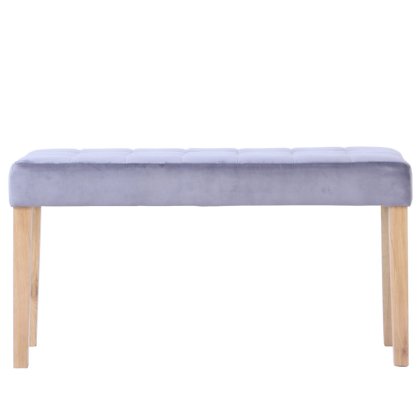 Balmoral Ashbury Small Velvet Dining Bench 90Cm In Graphite