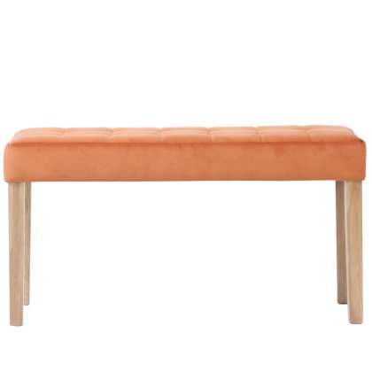 Balmoral Ashbury Small Velvet Dining Bench 90Cm In Sunset