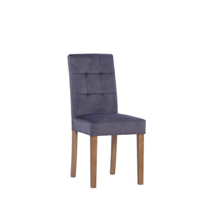 Balmoral Ashbury Velvet Chair In Graphite