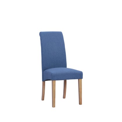 Balmoral Westbury Rollback Fabric Chair In Blue