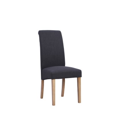 Balmoral Westbury Rollback Fabric Chair In Dark Grey