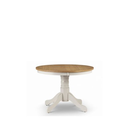 Hadspen Pedelstal Dining Table Oak and Ivory