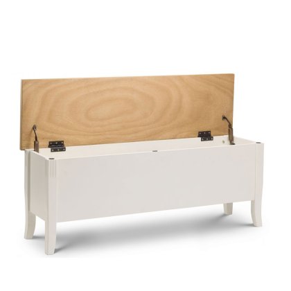 Hadspen Storage Bench Oak and Ivory