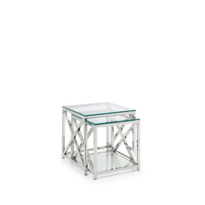 Kilver Nest Of Tables - Silver