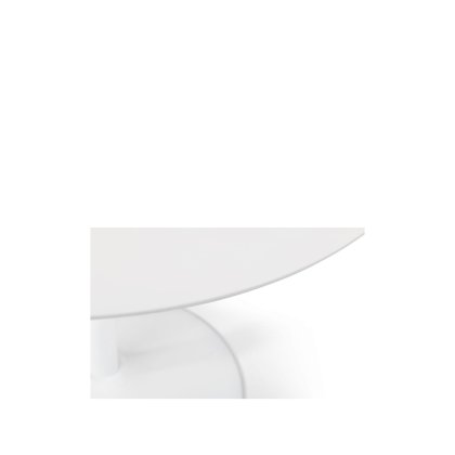 Bistro II 100cm Round White Table