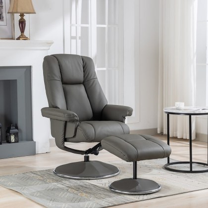 Venetia Swivel Recliner in Leather Venetia Swivel Recliner in Leather