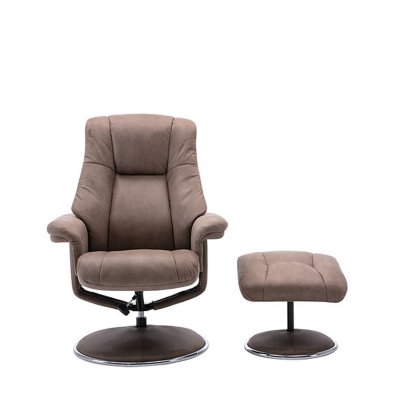 Venetia Swivel Recliner in Leather