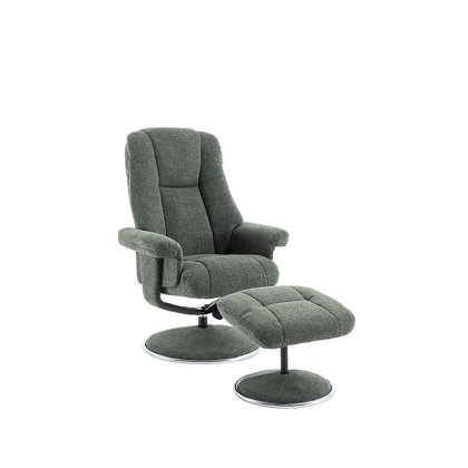 Venetia Swivel Recliner in Fabric