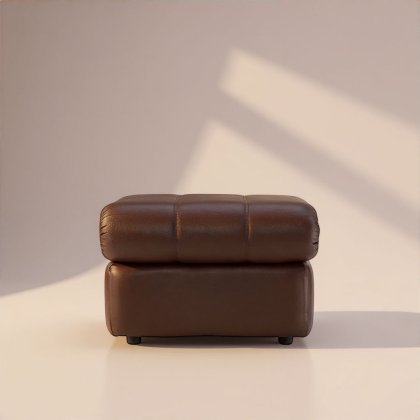 Chloe Footstool in Leather Chloe Footstool in Leather