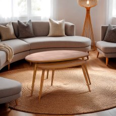 Ercol Collection Pebble Nest of Coffee Tables Ercol Collection Pebble Nest of Coffee Tables