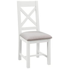 Arundel Cross Back Chair With Fabric Seat Other Paint Options Arundel Cross Back Chair With Fabric Seat Other Paint Options