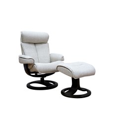 G Plan Bergen Recliner Chair and Stool in Fabric