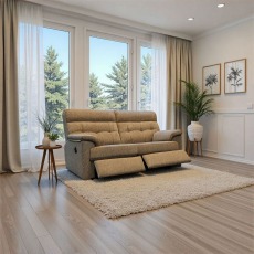 Laurie Reclining 2 Seater Sofa DBL In Fabric Laurie Reclining 2 Seater Sofa DBL In Fabric