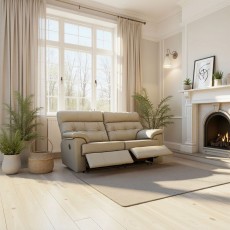 Laurie Reclining 2 Seater Sofa DBL In Leather Laurie Reclining 2 Seater Sofa DBL In Leather