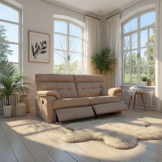 Laurie Reclining 3 Seater Sofa DBL In Fabric Laurie Reclining 3 Seater Sofa DBL In Fabric