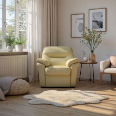 G Plan Seattle Chair with Show Wood in Leather G Plan Seattle Chair with Show Wood in Leather