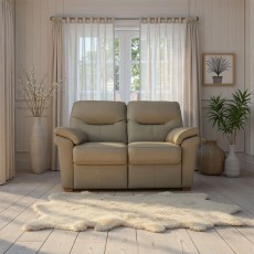 G Plan Seattle 2 Seater Sofa with Show Wood in Leather G Plan Seattle 2 Seater Sofa with Show Wood in Leather
