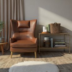 Ercol Hug Accent Chair In Leather Ercol Hug Accent Chair In Leather
