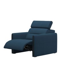 Stressless Emily Power Recliner with Wood Arms in Fabric Stressless Emily Power Recliner with Wood Arms in Fabric