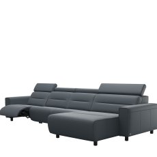 Stressless Emily 3 Seater, Power Left, Medium Longseat Right, with Wide Arms in Leather Stressless Emily 3 Seater, Power Left, Medium Longseat Right, with Wide Arms in Leather