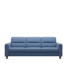 Stressless Fiona 3 Seater Sofa with Upholstered Arms in Leather Stressless Fiona 3 Seater Sofa with Upholstered Arms in Leather