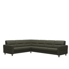 Stressless Fiona Corner Group, 2 Seats LHF, 3 Seats RHF, with Upholstered Arms in Leather Stressless Fiona Corner Group, 2 Seats LHF, 3 Seats RHF, with Upholstered Arms in Leather