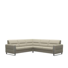 Stressless Fiona Corner Group, 2 Seats LHF, 2.5 Seats RHF, with Steel Arms in Leather Stressless Fiona Corner Group, 2 Seats LHF, 2.5 Seats RHF, with Steel Arms in Leather